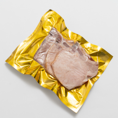 chuletas en bolsa dorada